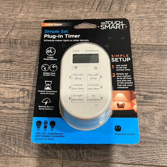 My Smart Touch - Plug In Programmable Digital Timer - Picture 1 of 3